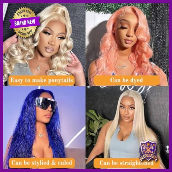 32 Inch Human Hair Lace Front Wig Body Wave 200 Density Pre Plucked main image 5